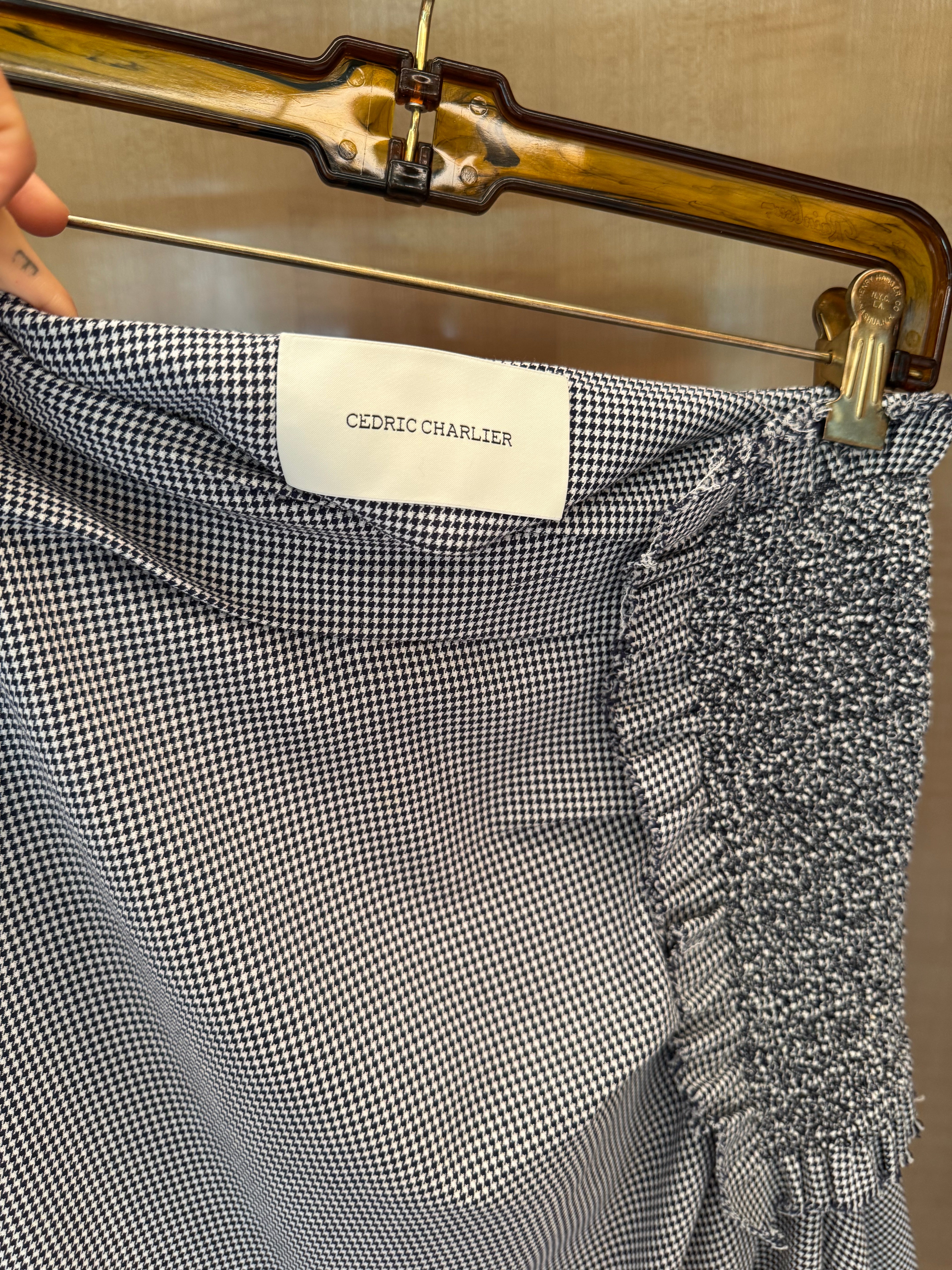 Striped Rushed Skirt
