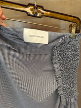 Striped Rushed Skirt