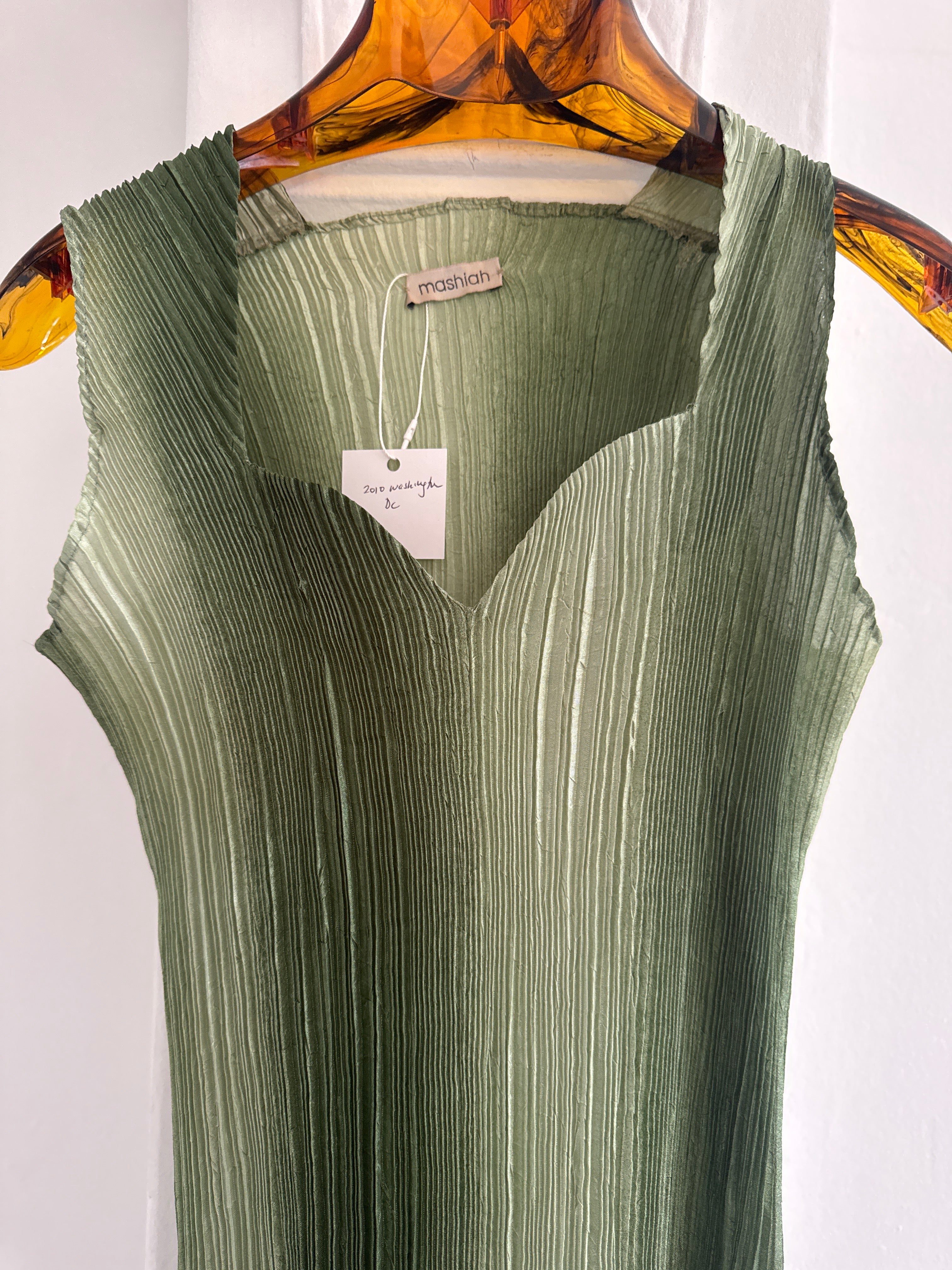 Scalloped Crepe Dress