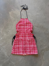 Red Tweed Mini Dress