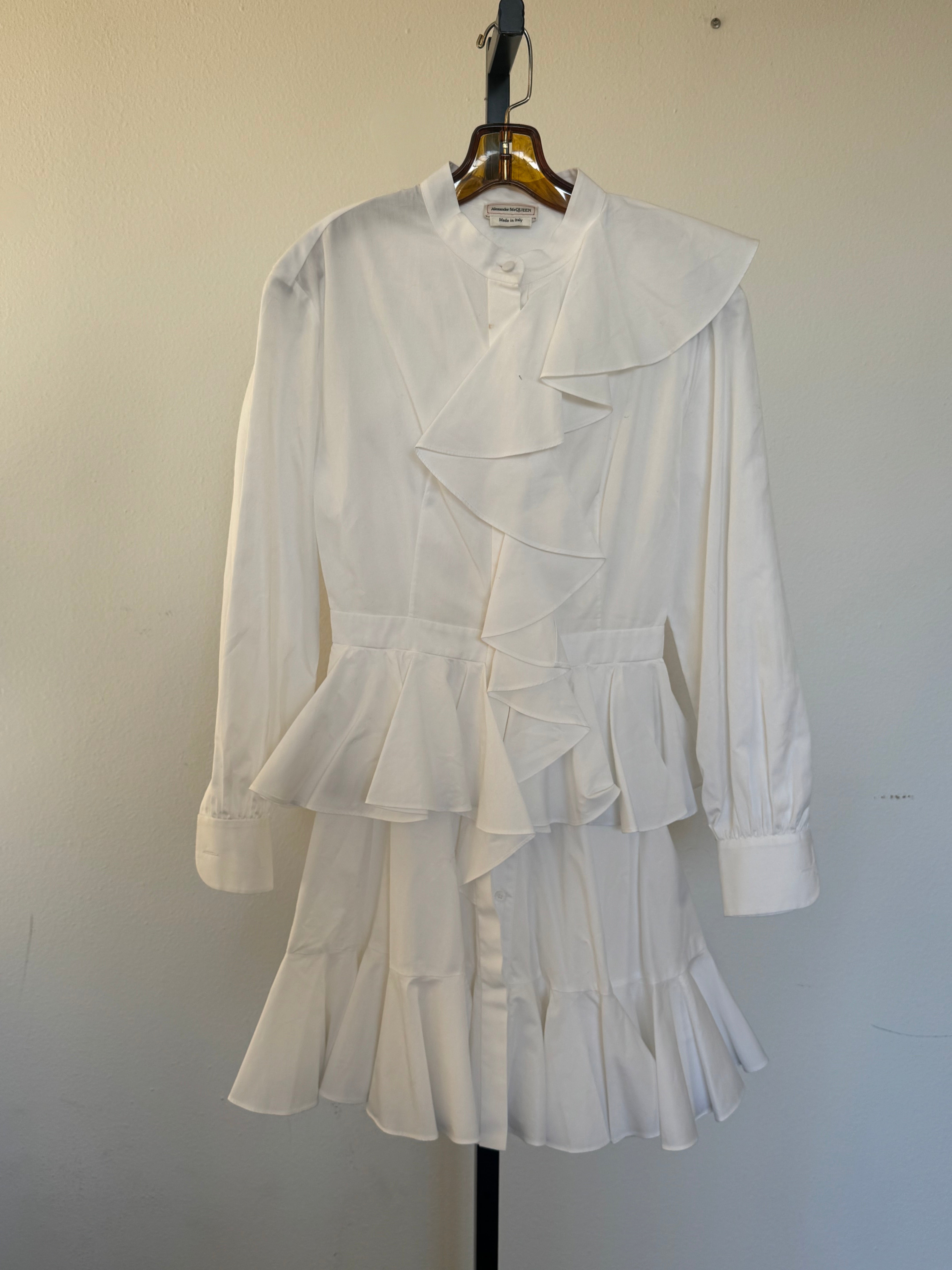 White Ruffle Dress