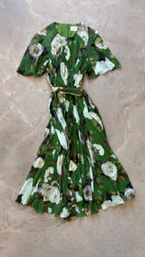 Olive Rose Pleated Dress