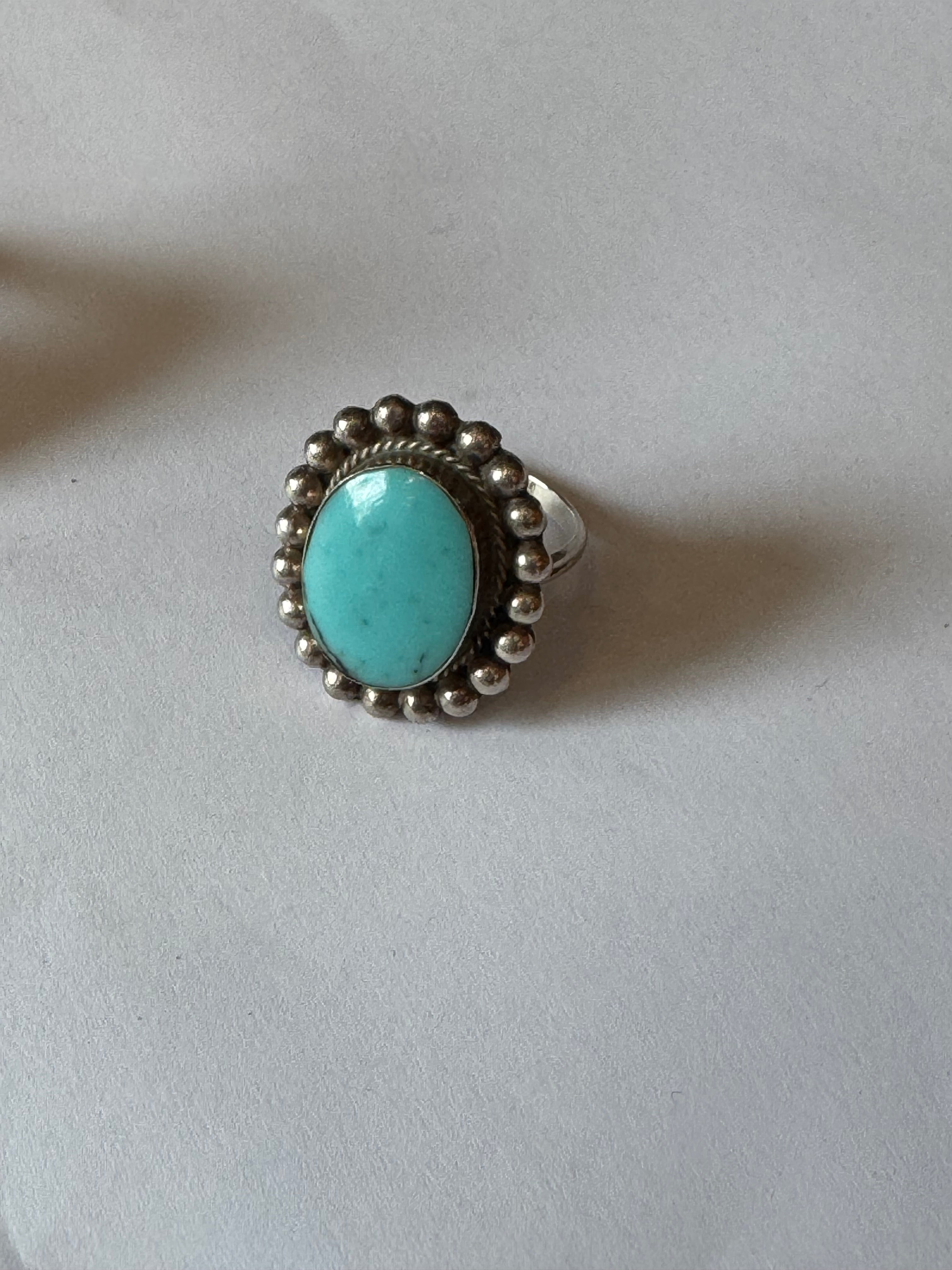 Turquoise Round Ring