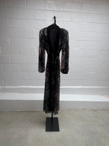 Velvet & Floral sequins Robe