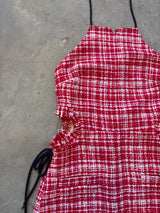 Red Tweed Mini Dress