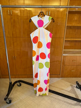 Large Dot Silk Dress Spring 1994