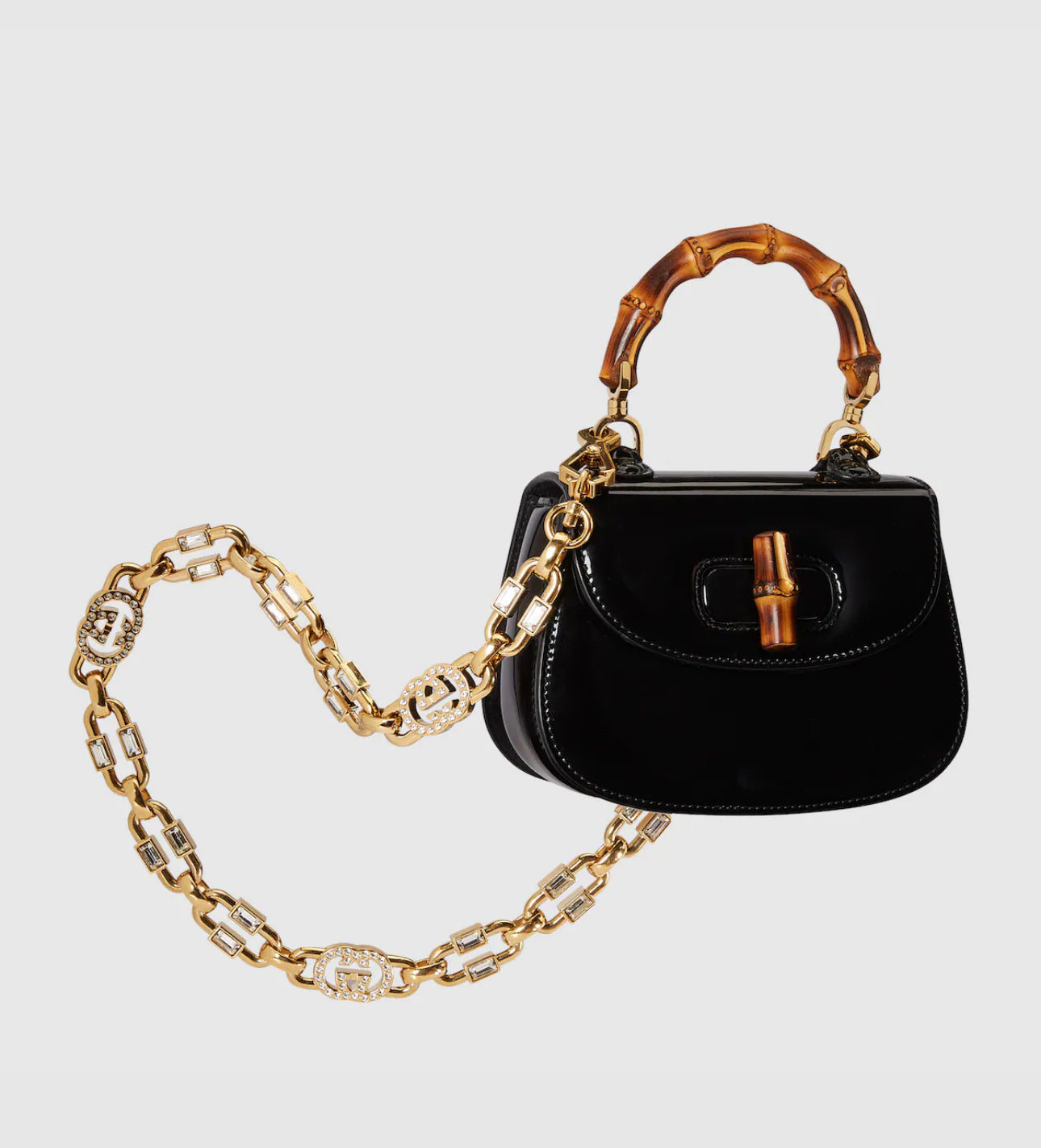 1947 Mini Top Handle Bamboo Handle Bag (New)