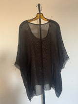 Black Sheer Top