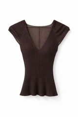 Cashmere Ribbed Top