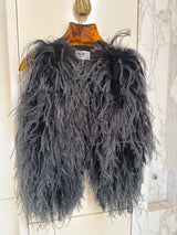 Glitter Ostrich vest