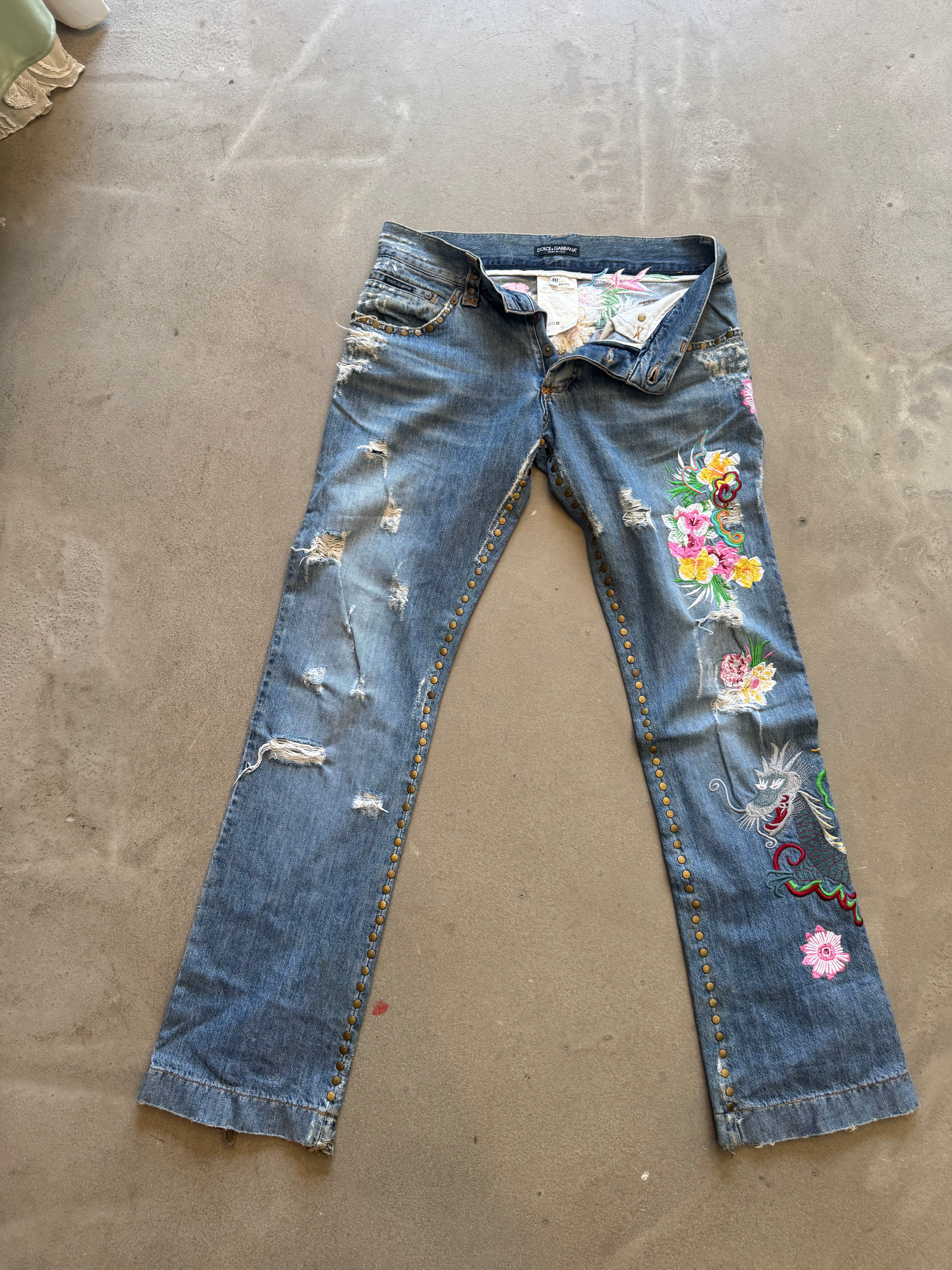 Floral Embroidered Denim 2003