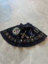 Velvet and Sequin Skirt