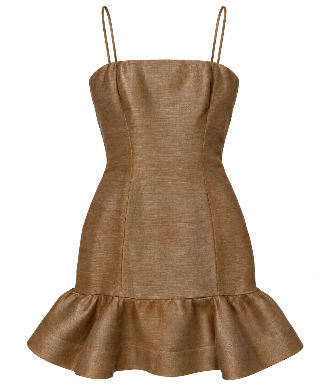 Raw silk vintage mini dress