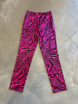 Pink Zebra Silk Pants