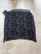 Burnout Velvet Piano Shawl