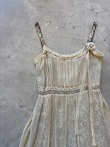Tocca 90s Chiffon Nude Dress