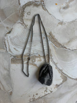 Mesh Necklace with Crystals