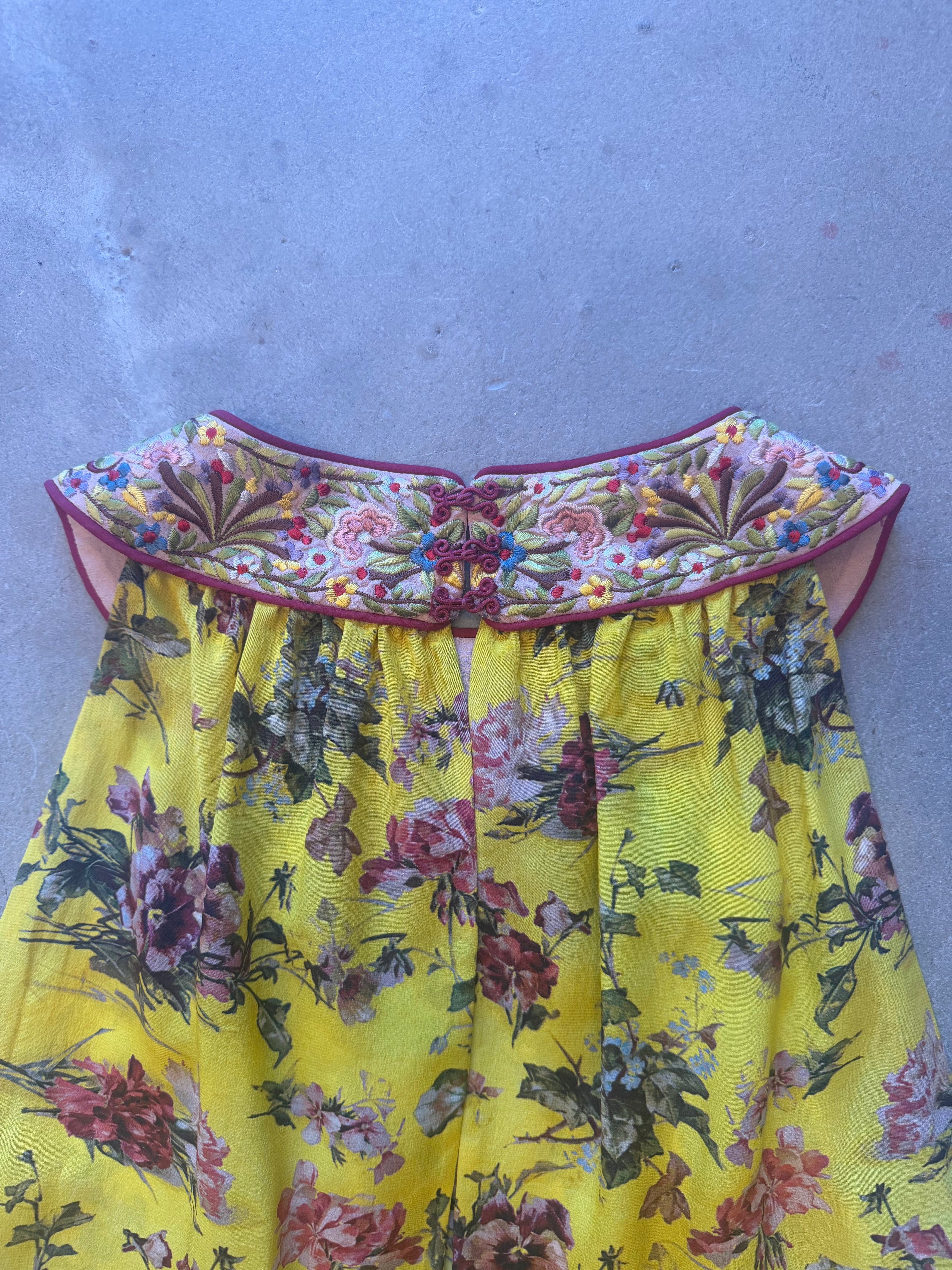 Floral and Embroidery Top