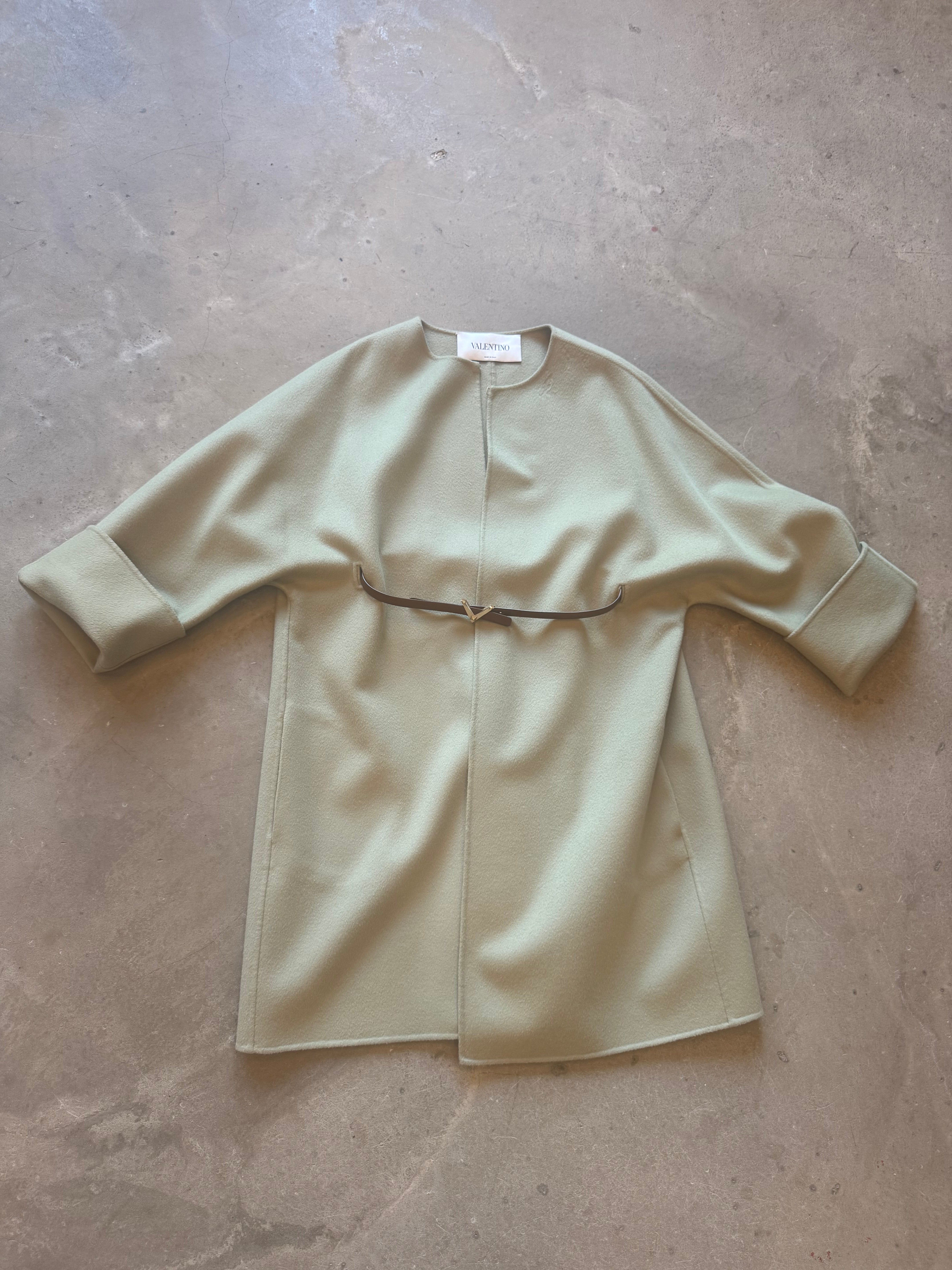 Wool and Cashmere Belted Coat