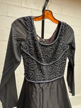 Beaded Gown with Full Silk Skirt