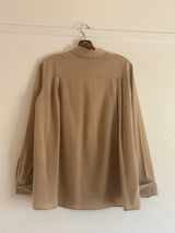Tan Silk Shirt