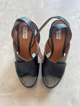 Black Platform Shoe