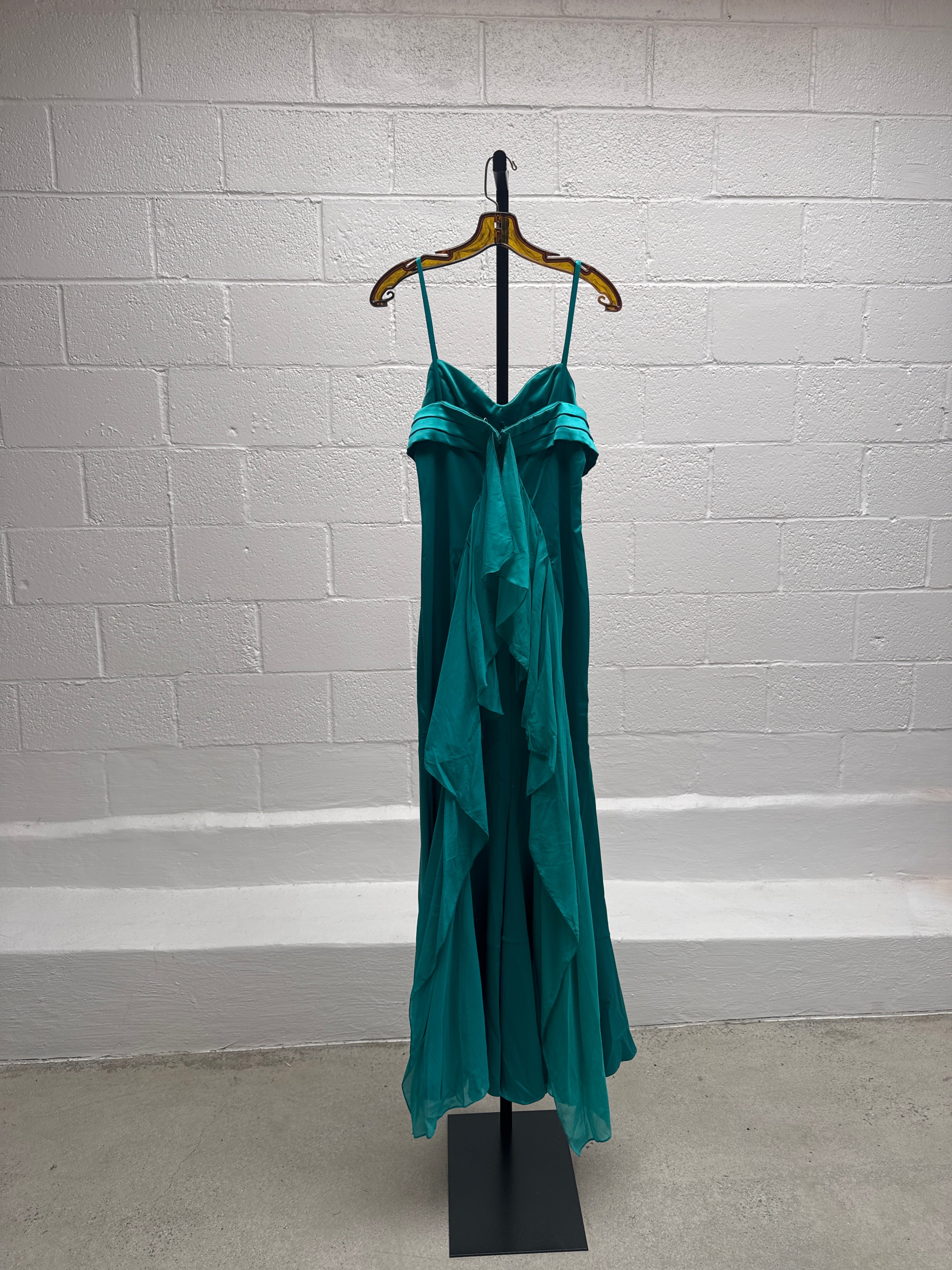 Blue Silk Cavalli Dress