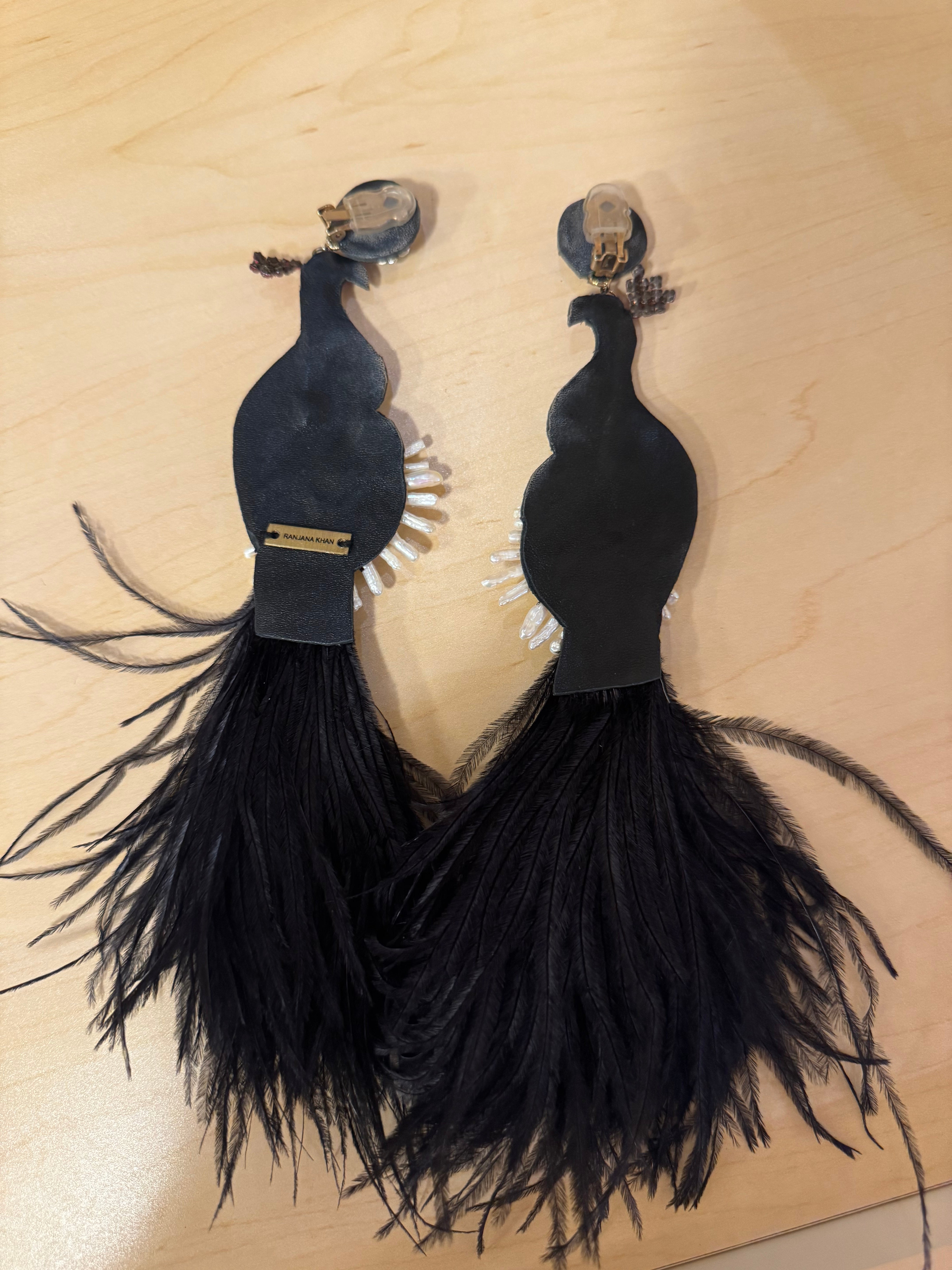 Peacock Dangle Earrings