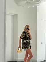 "After Party" Embellished Shirt