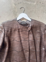 Vintage Brown Leather Jacket