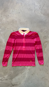 Pink Striped Long Sleeve Shirt