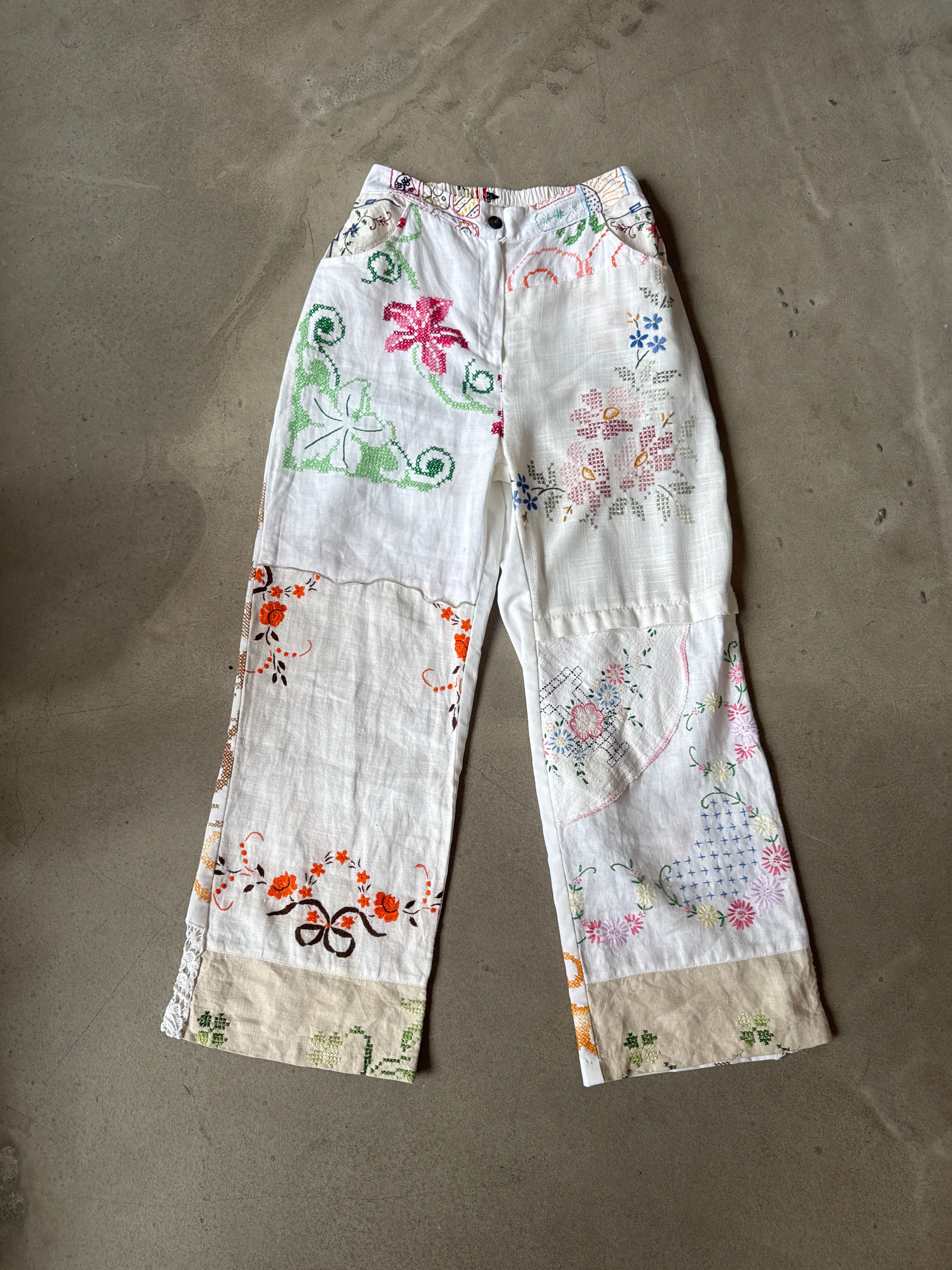 Vintage Hand Embroidered Set