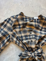 Plaid Midi Dress