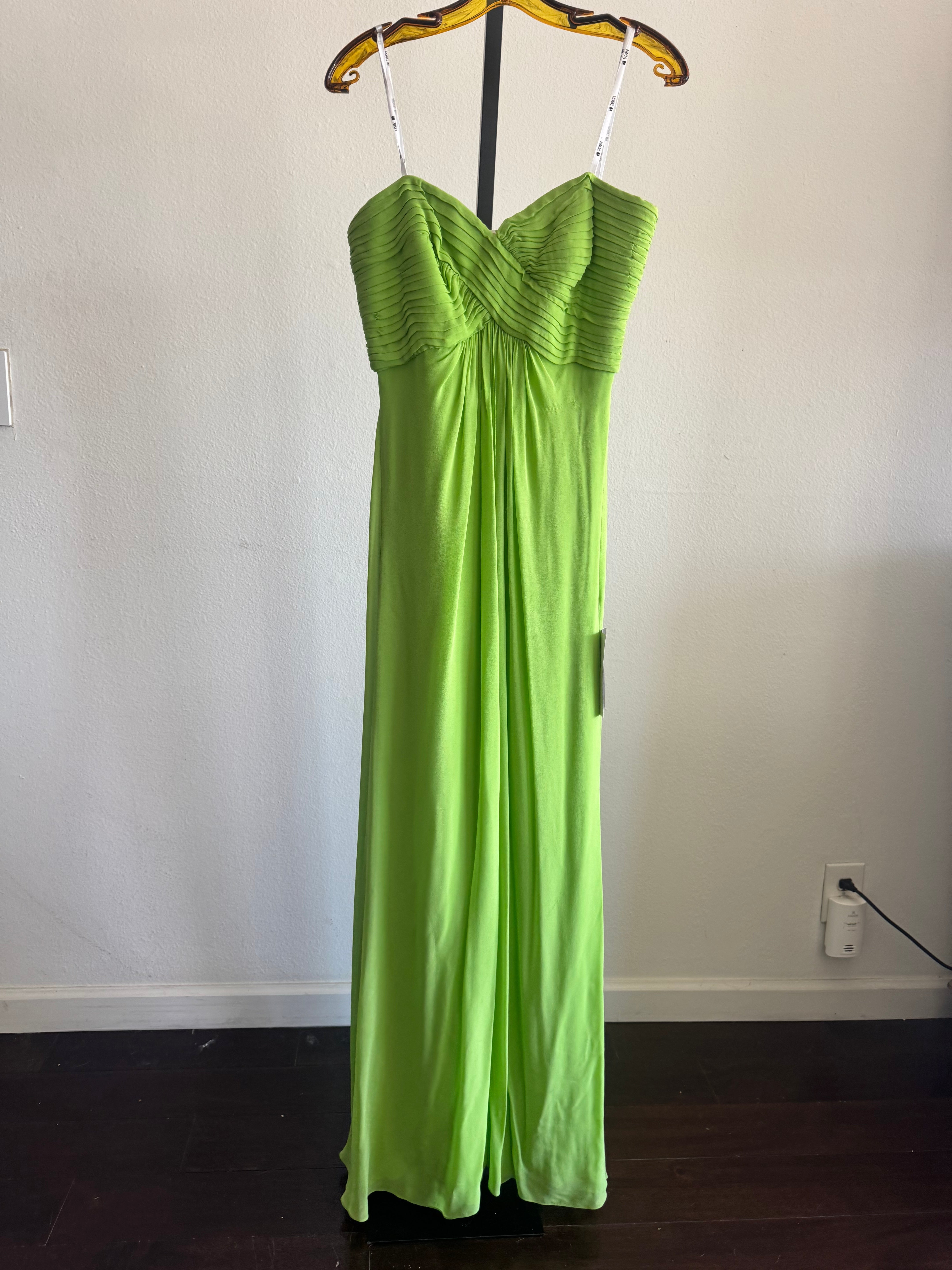 Green Strapless Dress