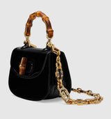 1947 Mini Top Handle Bamboo Handle Bag (New)