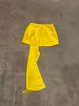 Yellow High Low Skirt