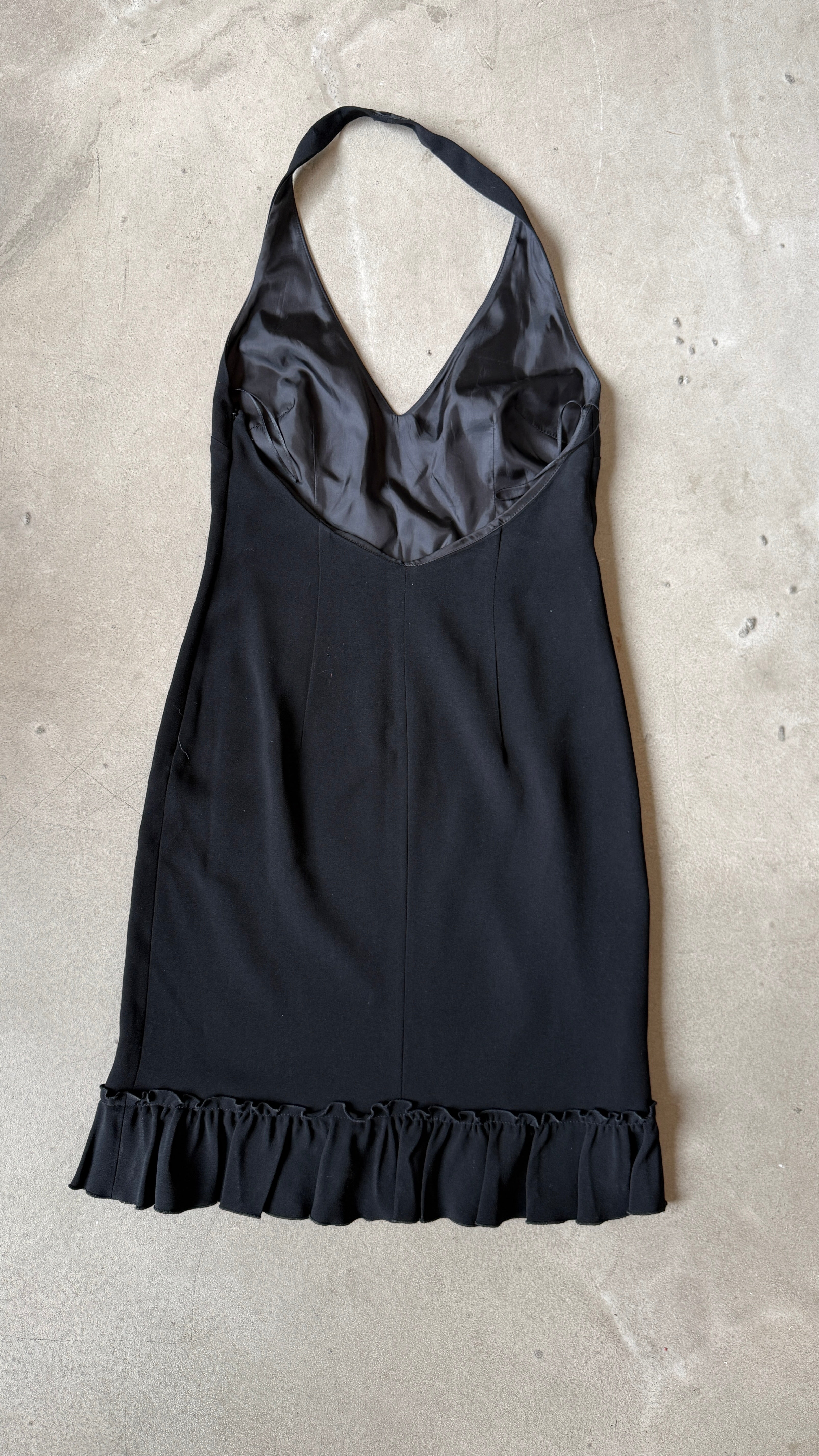 Vintage Black Halter Dress