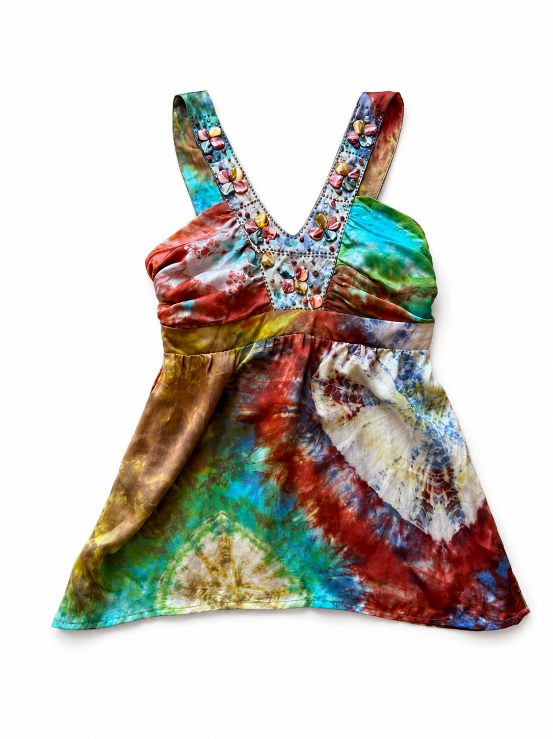 Silk Beaded Vintage Top
