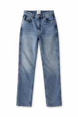 Vin Paint-Detail Cropped Jeans
