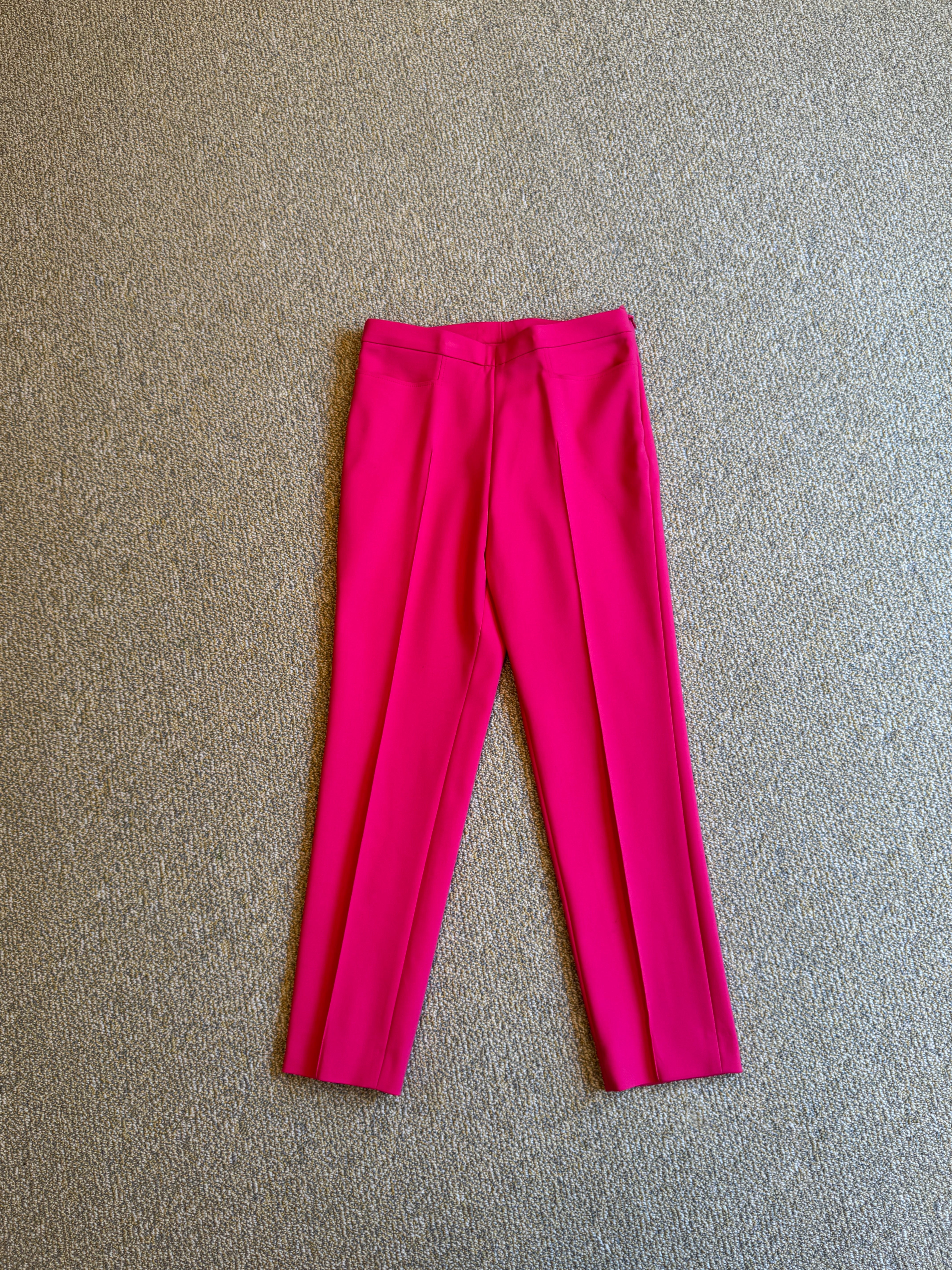 Hot Pink Straight-Leg Pants