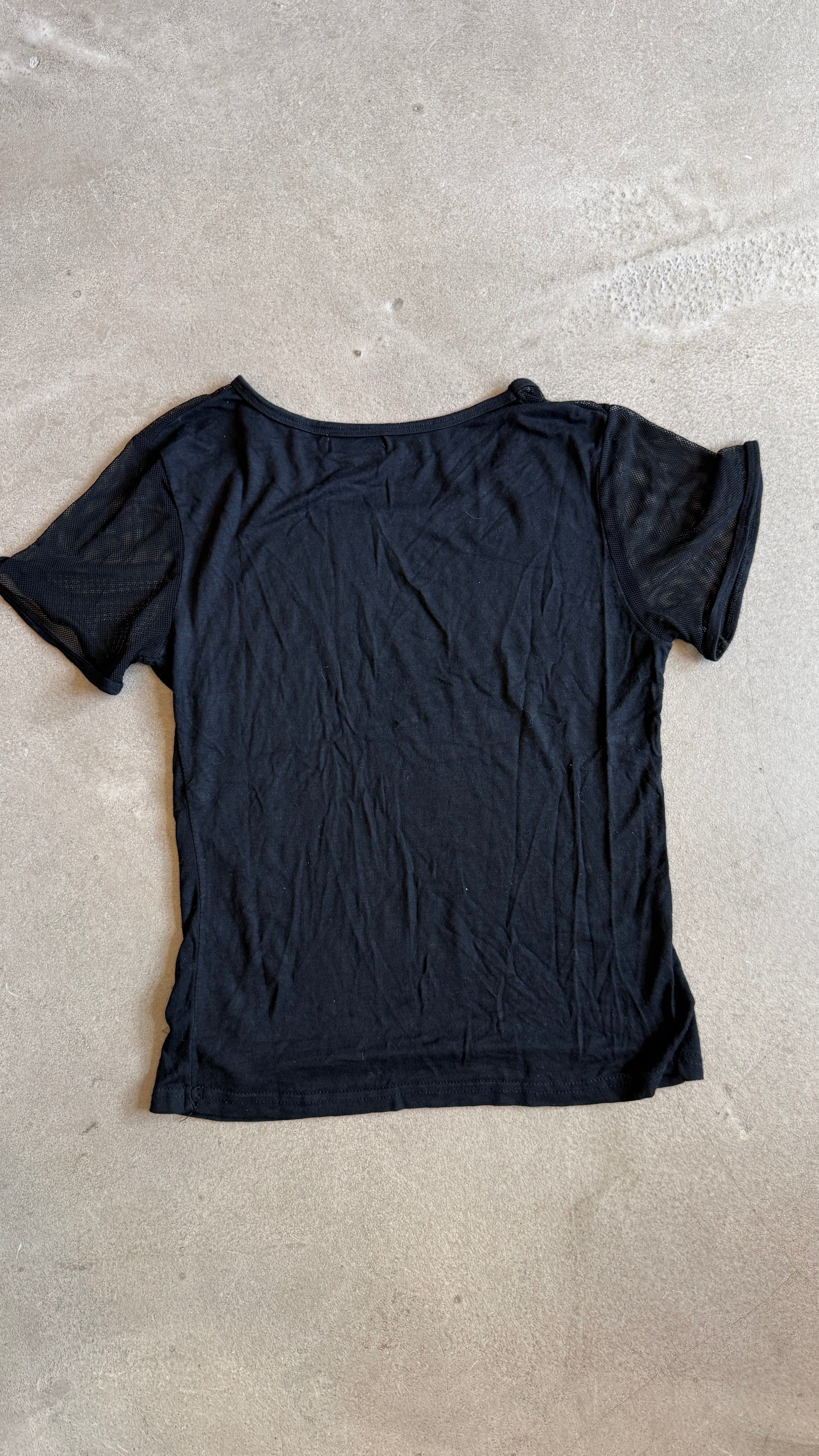 Mesh Sleeve T-shirt