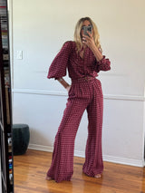 Silk Polka Dot Set