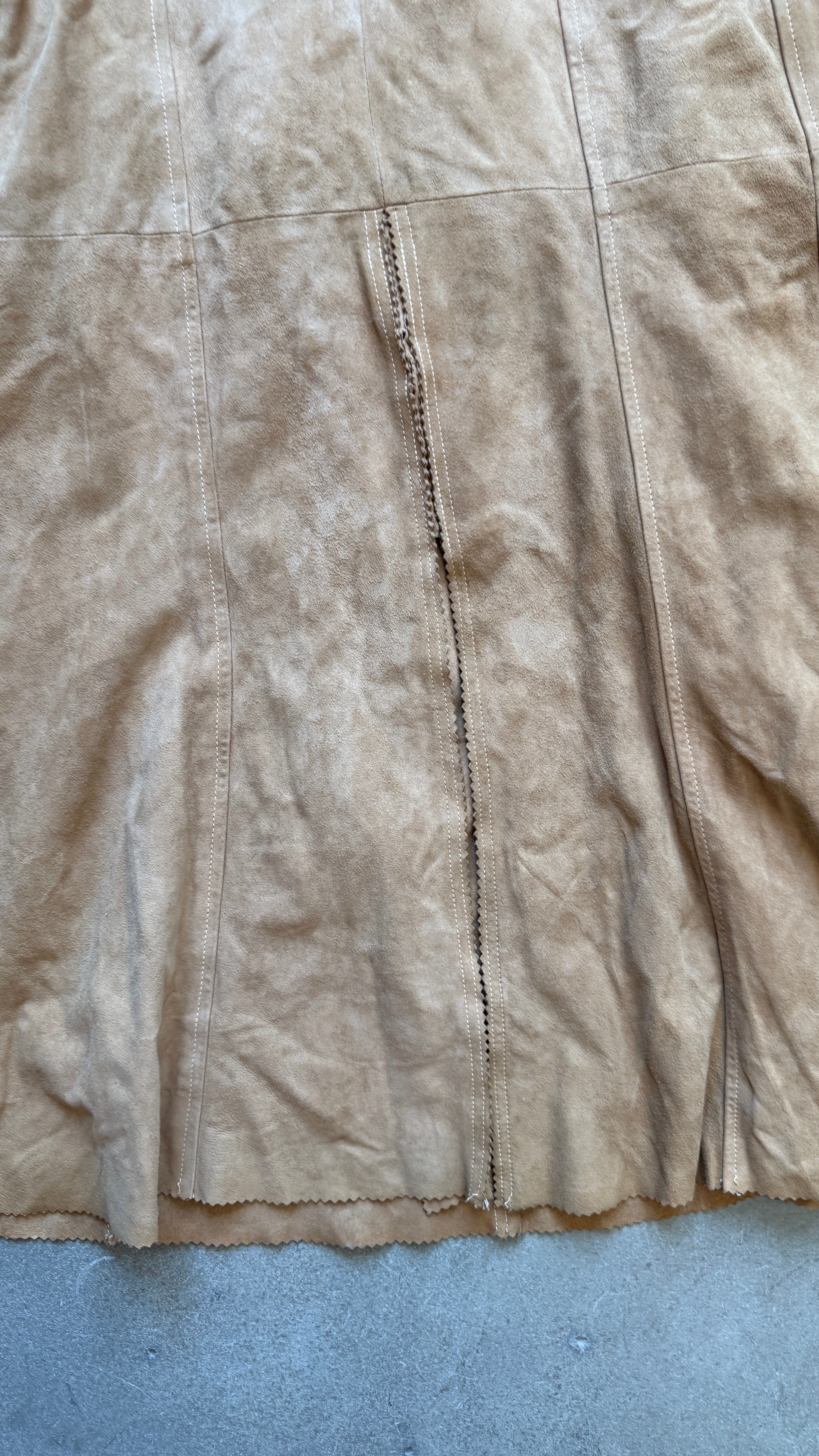 Vintage Suede Dress