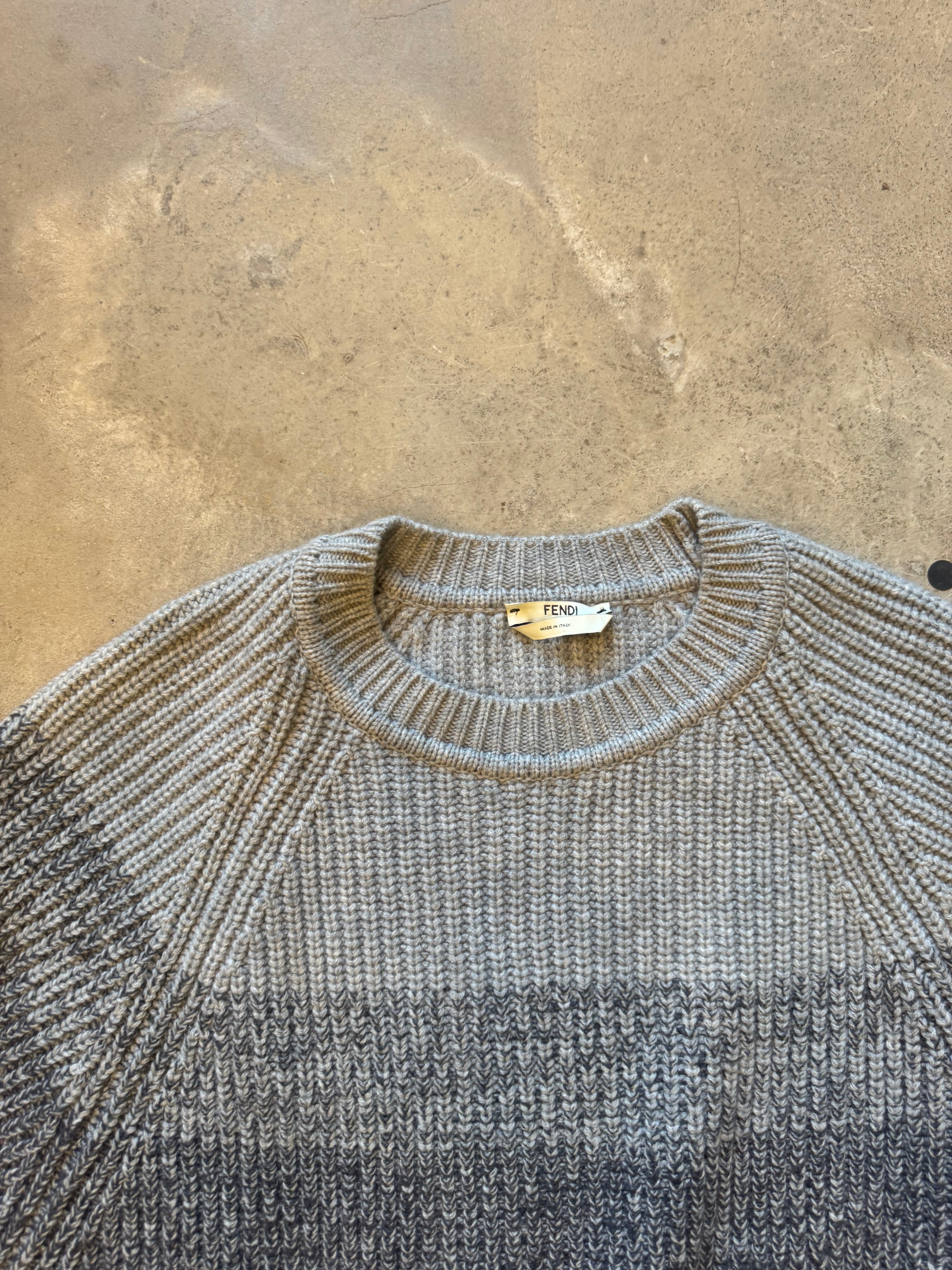 Sweater with Fur Sleeve