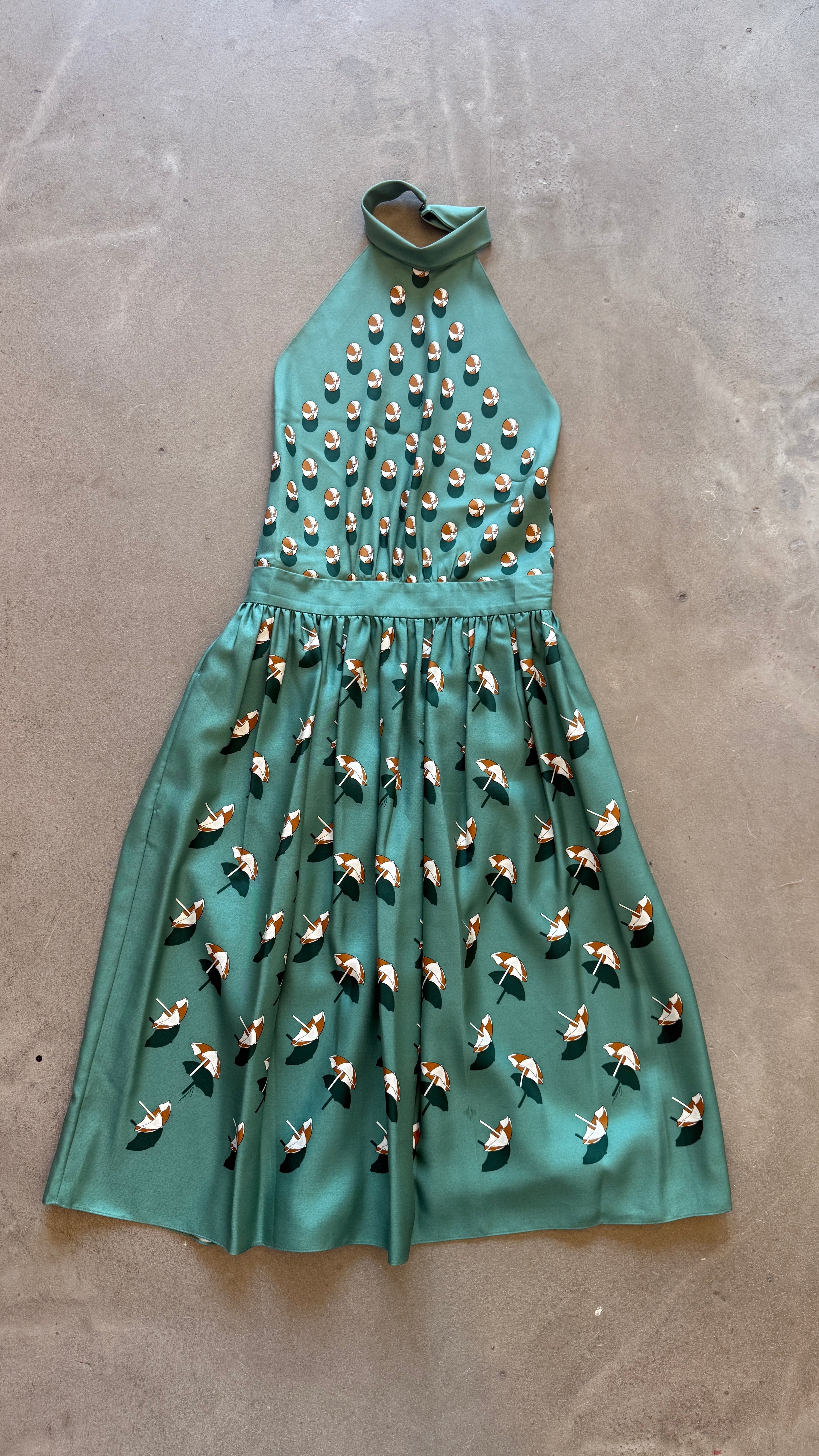 Resort 2015 Beach Ball Halter Dress&Belt
