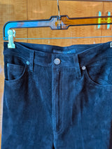Suede Flare Pants