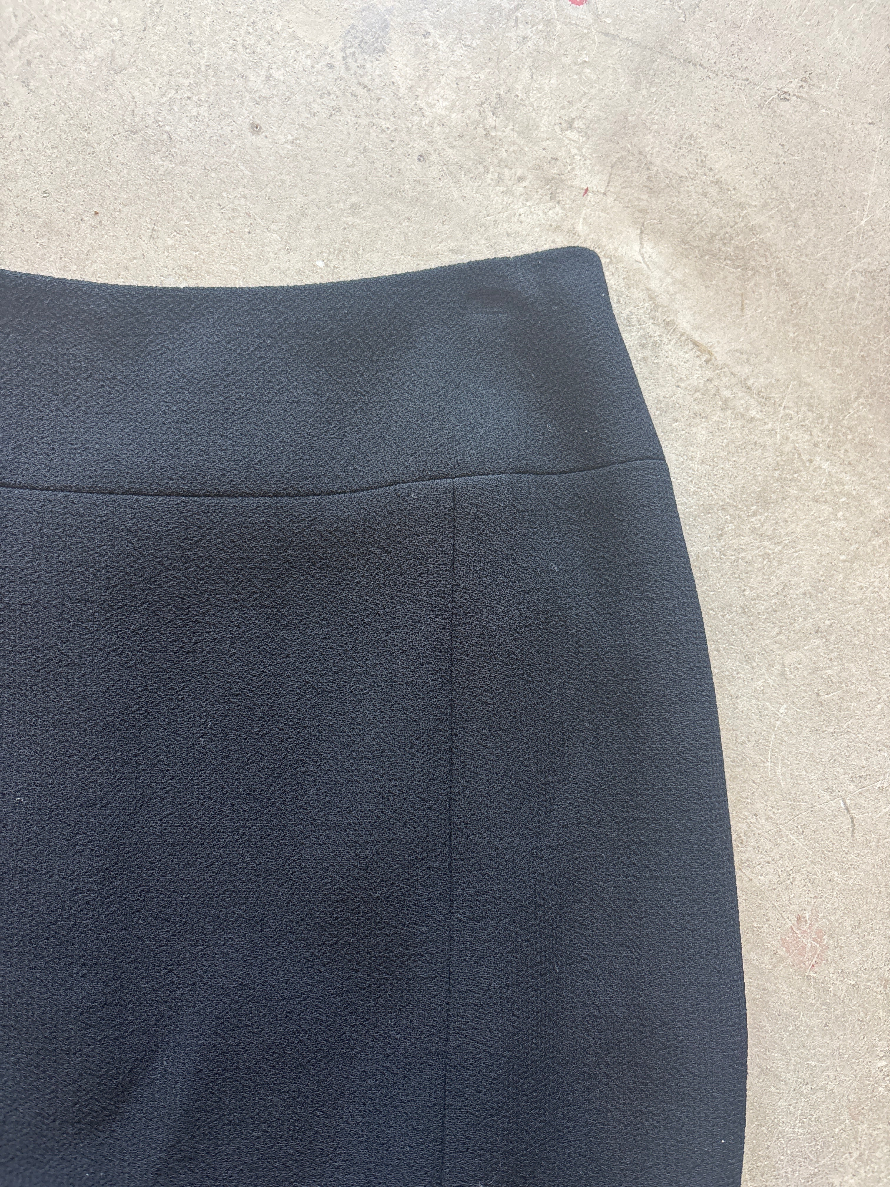 Black Wool Skirt