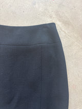 Black Wool Skirt