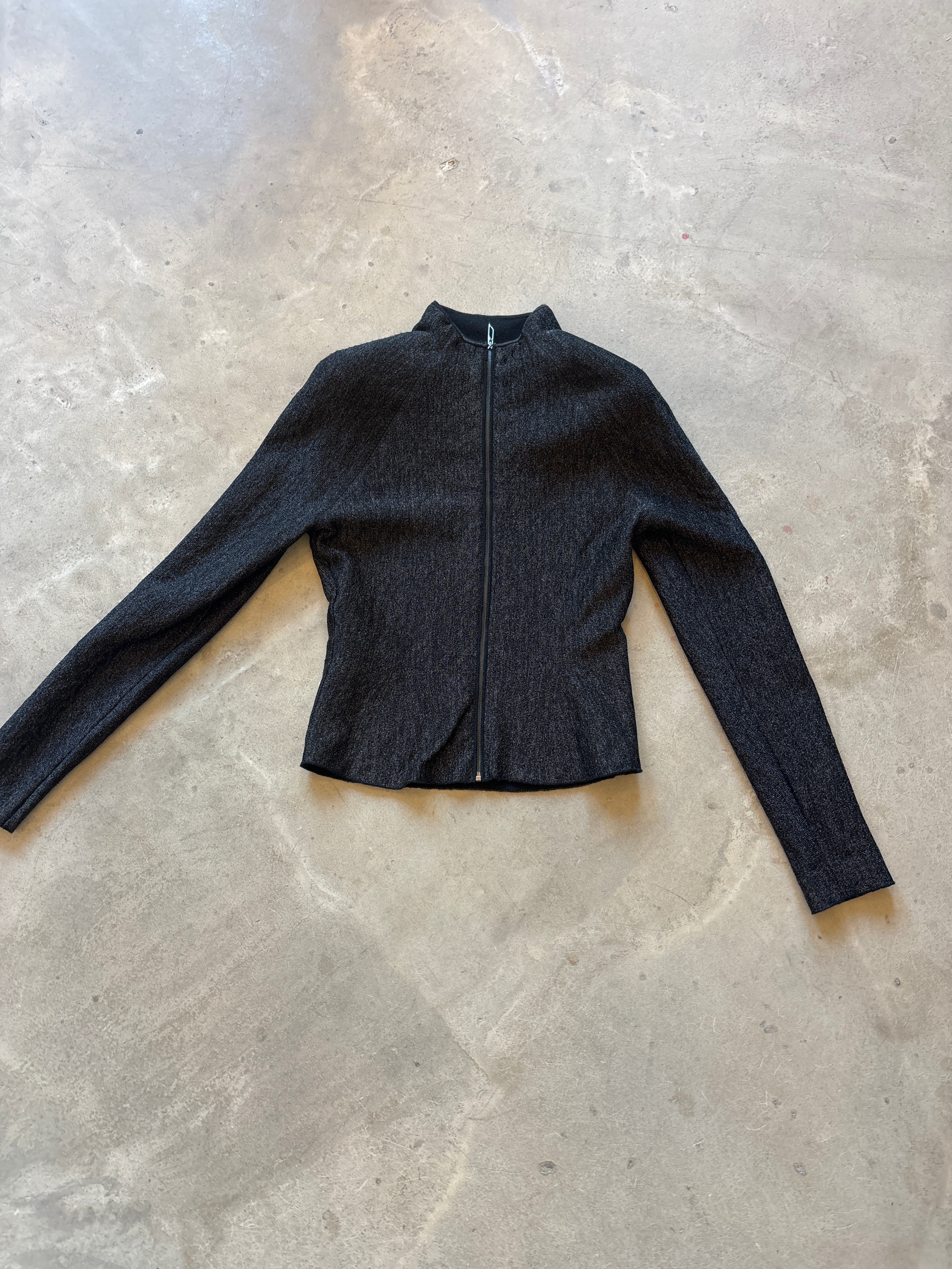 Metallic Zip Jacket
