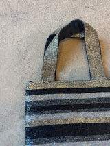 Beaded Mini Bag Silver